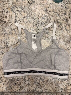 Bravado Grey Racerback Maternity/Nursing Sleep Bra